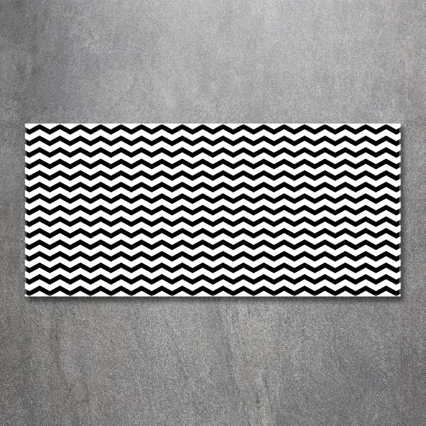 Bild auf glas Zickzacklinien