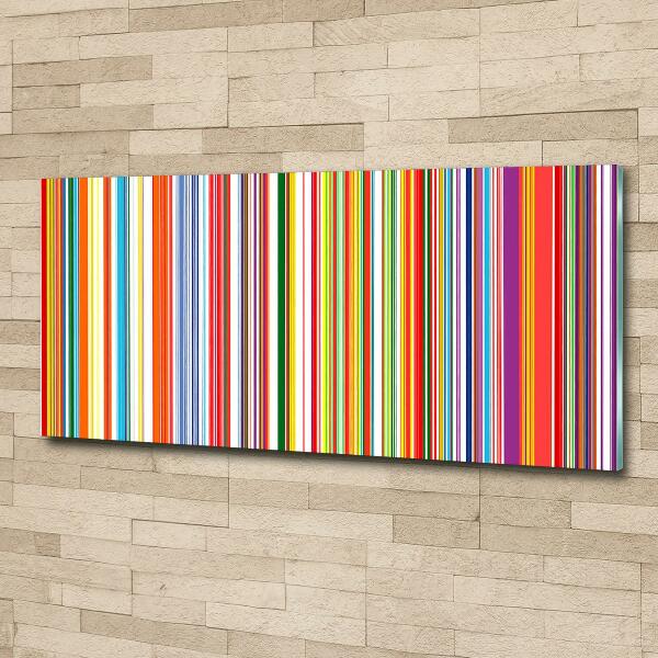 Foto glasbild Bunte Streifen