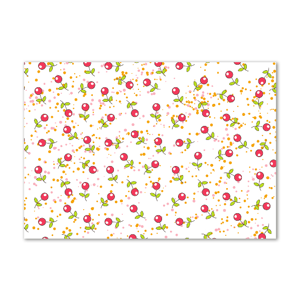 Foto glasbild Kirschen