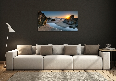 Bild auf glas Felsen am Strand