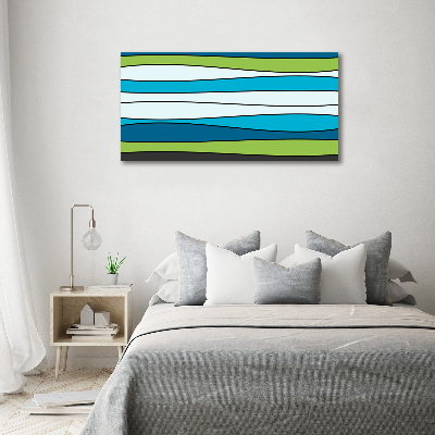 Foto glasbild Bunte Streifen