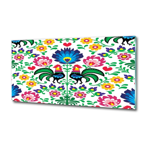 Foto glasbild Ethnisches Muster