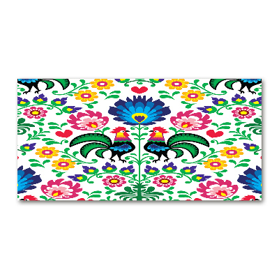 Foto glasbild Ethnisches Muster