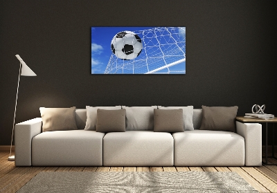 Bild auf glas Der Ball ist im Tor