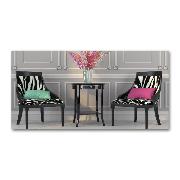 Bild auf glas Zwei Stühle