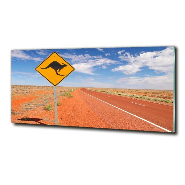 Bild auf glas Straße in Australien