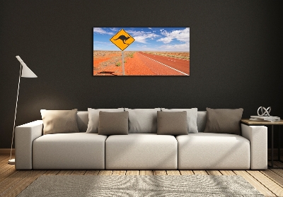 Bild auf glas Straße in Australien