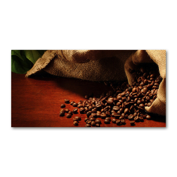 Bild auf glas Kaffeebohnen
