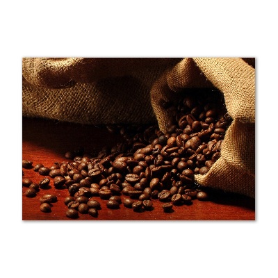 Bild auf glas Kaffeebohnen