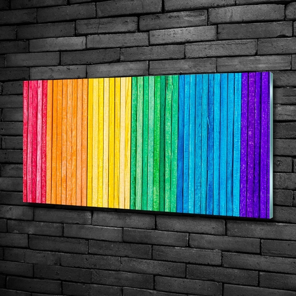 Glasbild Bunte Streifen