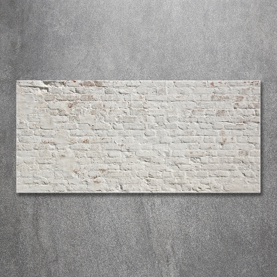 Glasbild Ziegelmauer