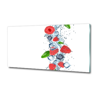 Bild auf glas Waldfrüchte mit Eis