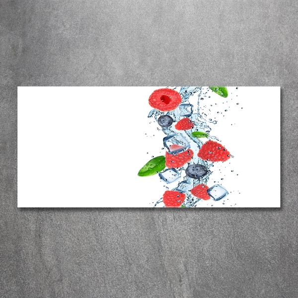 Bild auf glas Waldfrüchte mit Eis