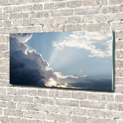 Foto glasbild Wolken am Himmel