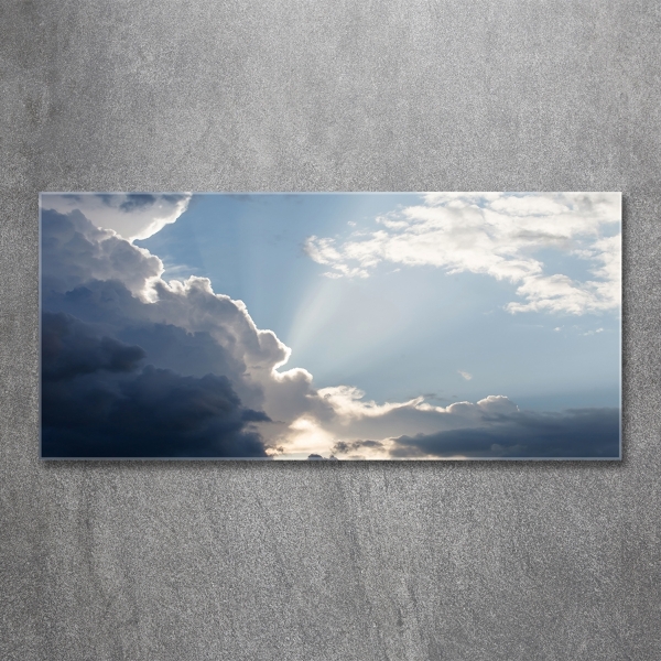 Foto glasbild Wolken am Himmel