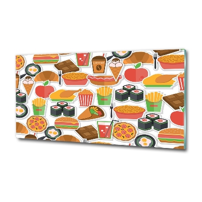 Bild auf glas Fastfood