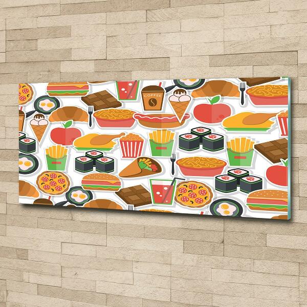Bild auf glas Fastfood