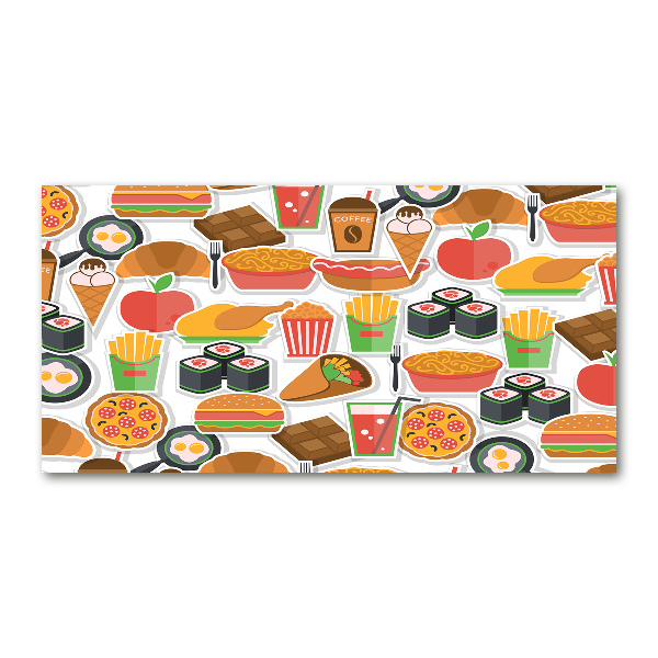 Bild auf glas Fastfood