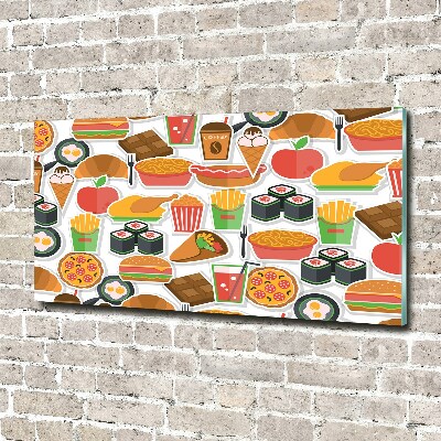 Bild auf glas Fastfood