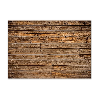 Foto glasbild Holzwand