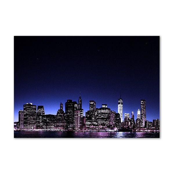 Foto glasbild Brooklyn Bridge