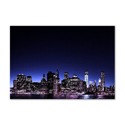 Foto glasbild Brooklyn Bridge