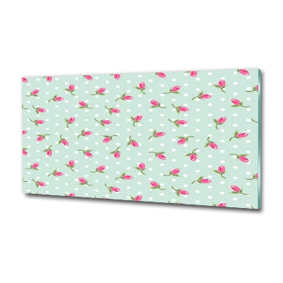 Bild auf glas Rosenmuster