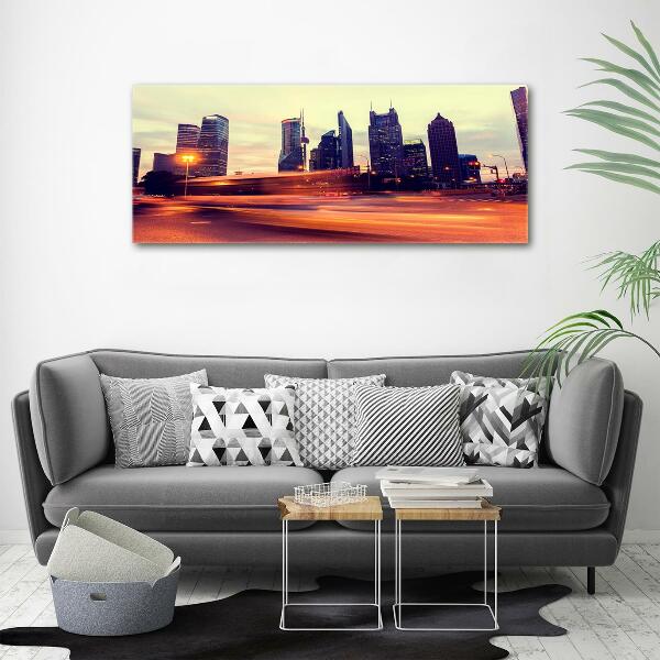 Bild auf glas Shanghai bei Nacht