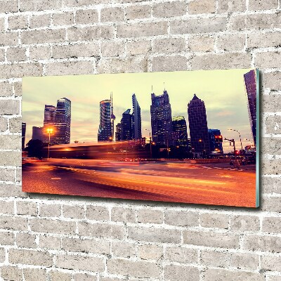 Bild auf glas Shanghai bei Nacht