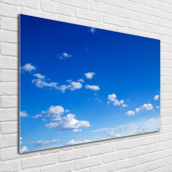 Foto glasbild Wolken am Himmel