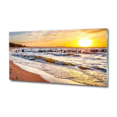 Bild auf glas Sunset Beach