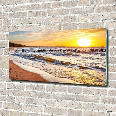 Bild auf glas Sunset Beach