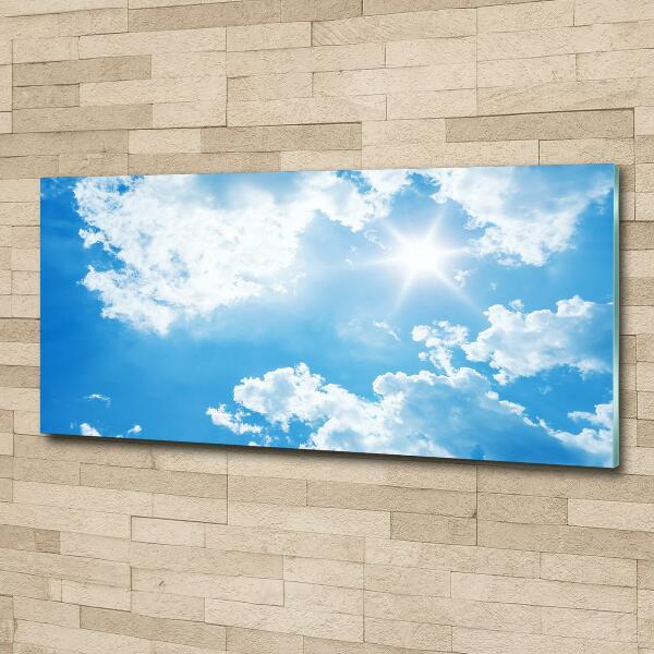 Bild auf glas Wolken am Himmel