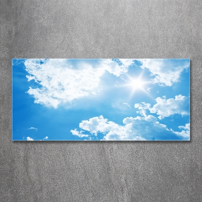 Bild auf glas Wolken am Himmel