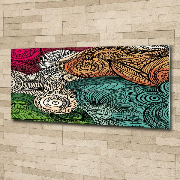 Bild auf glas Abstrakte Federn