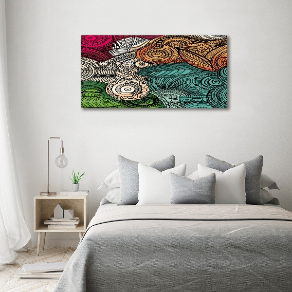 Bild auf glas Abstrakte Federn