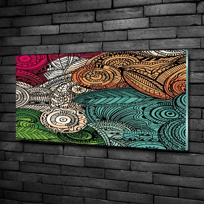 Bild auf glas Abstrakte Federn