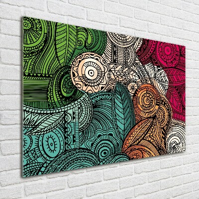 Bild auf glas Abstrakte Federn