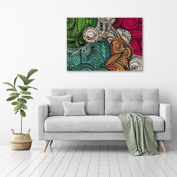 Bild auf glas Abstrakte Federn