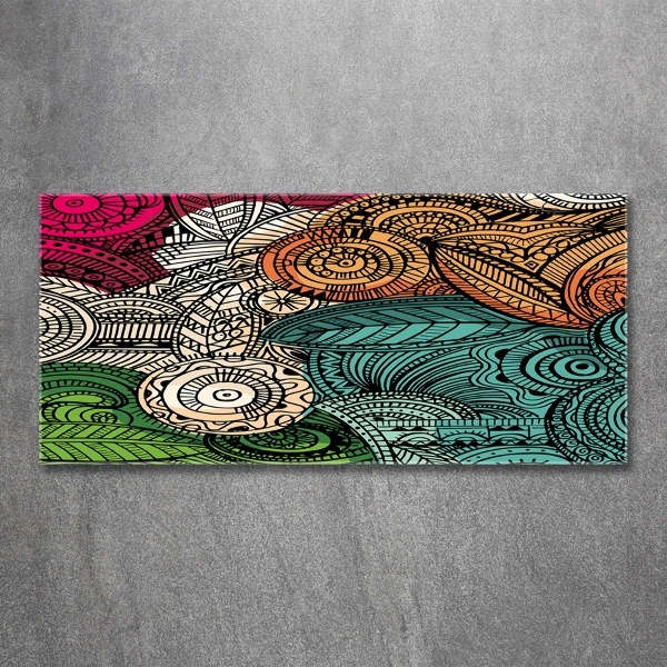 Bild auf glas Abstrakte Federn