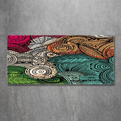 Bild auf glas Abstrakte Federn