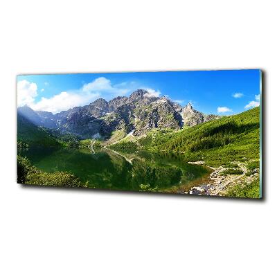 Bild auf glas Das Meeresauge der Tatra-Berge