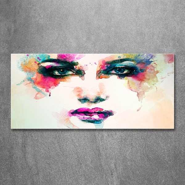 Glasbild Porträt einer Frau