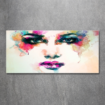 Glasbild Porträt einer Frau