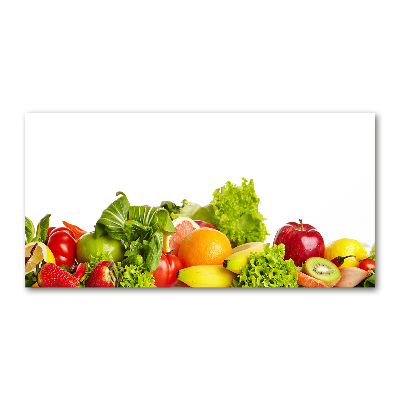 Glasbild Obst und Gemüse