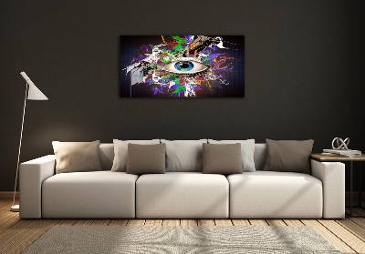 Foto glasbild Abstraktes Auge