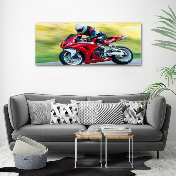 Glasbild Motorrad