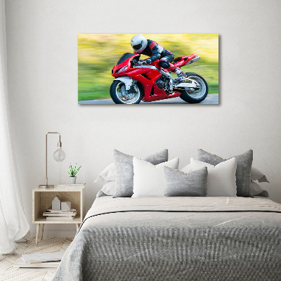 Glasbild Motorrad