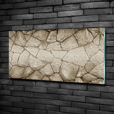 Bild auf glas Steinmauer