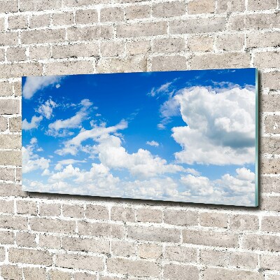 Foto glasbild Wolken am Himmel